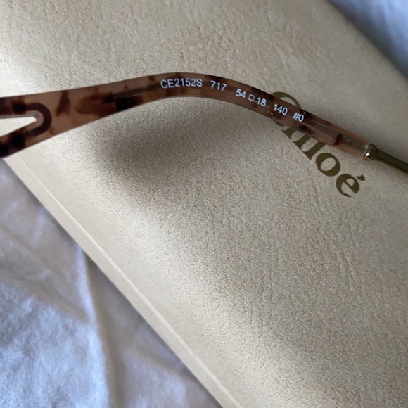 Chloe Beautiful Round Gold ClearLenses NewNotUsed main image 4